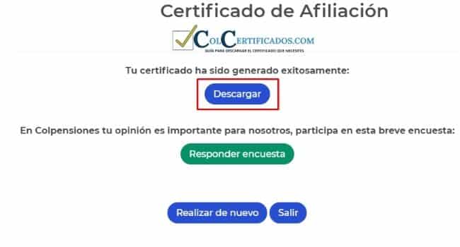 certificado de afiliacion colpensiones tramites y servicios